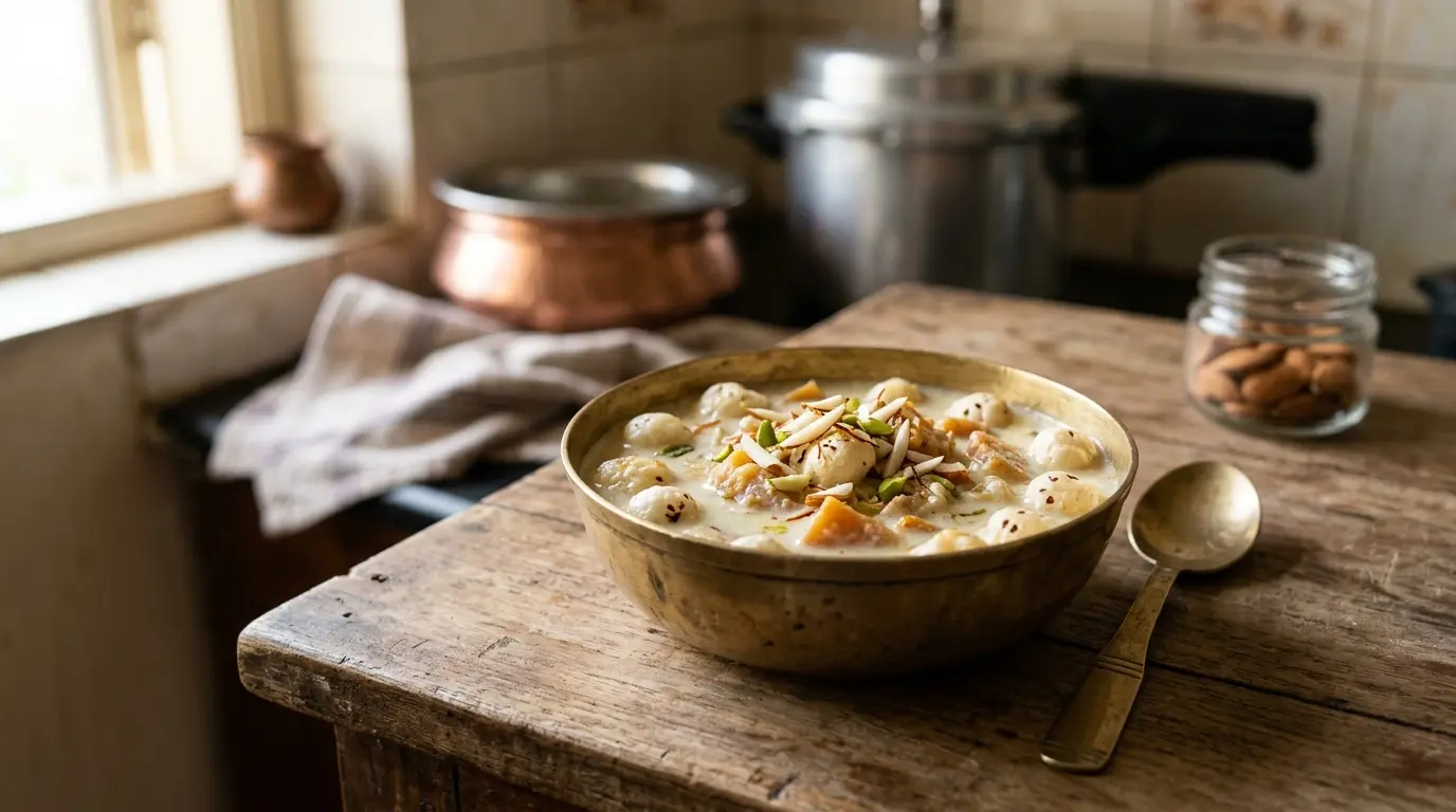 Shakarkandi Makhana Kheer Recipe, ready to serve